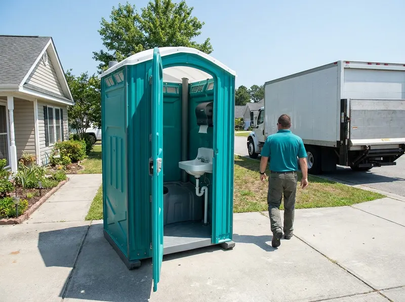 Flushable Portable Toilets with Internal Sinks in Wilmington, NC