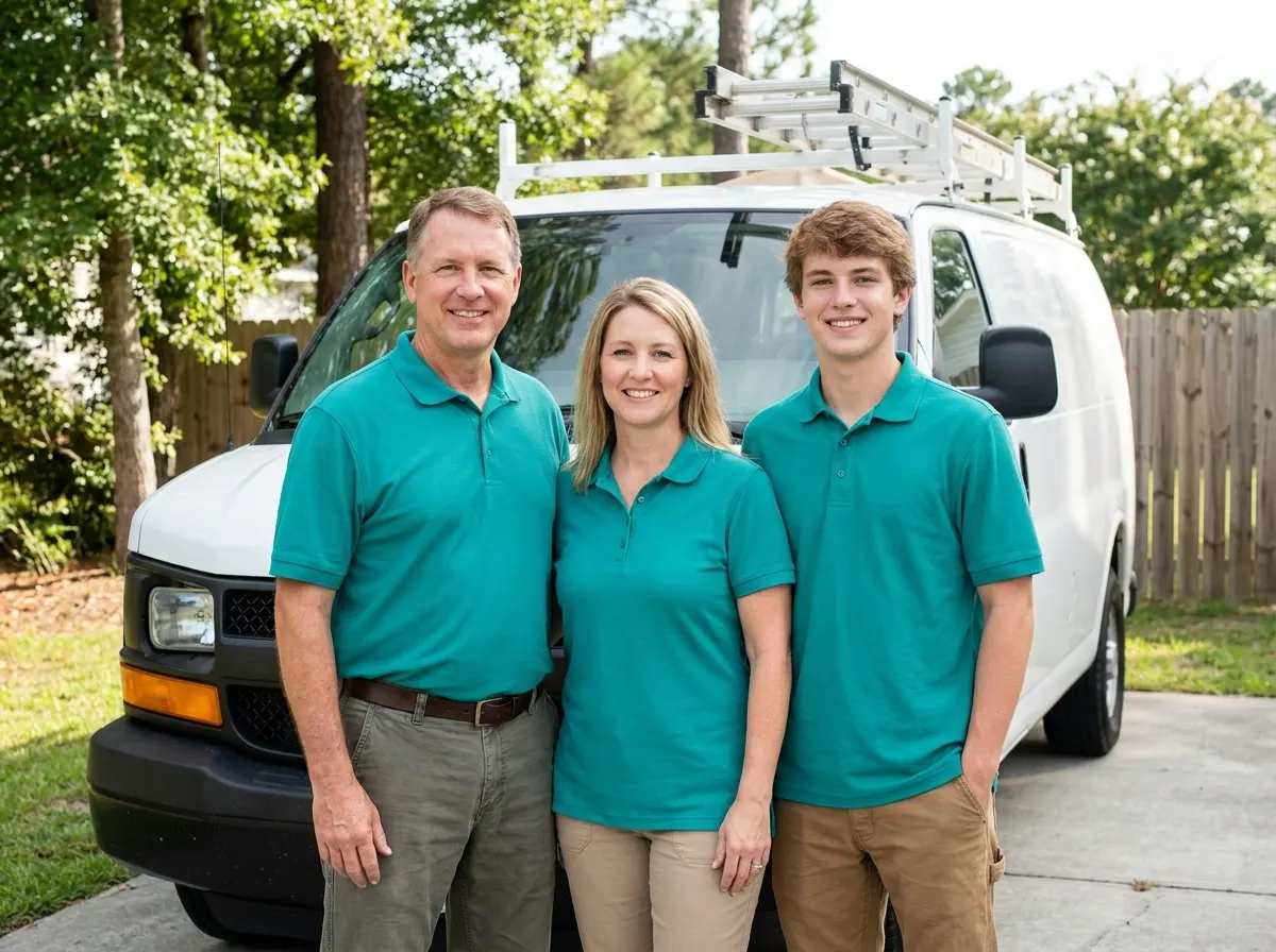 Festival Porta Potty Pros portable toilet rentals team in Wilmington, NC